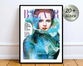 Restaured Vintage Cover July 1970 Vintage Magazine Cover ALL Sizes Digital Download