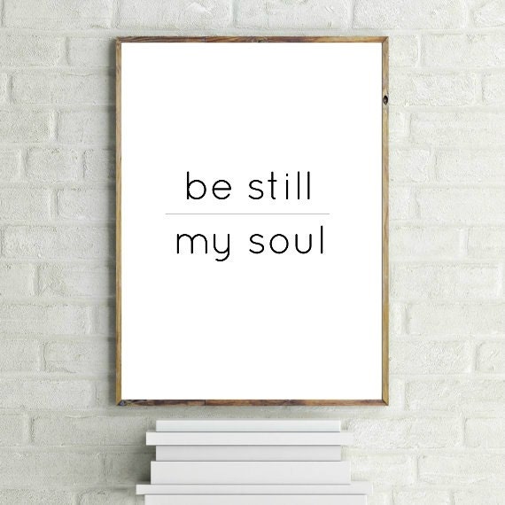 Ser Aun Mi Alma Impresion Arte Escandinavo De La Pared Etsy