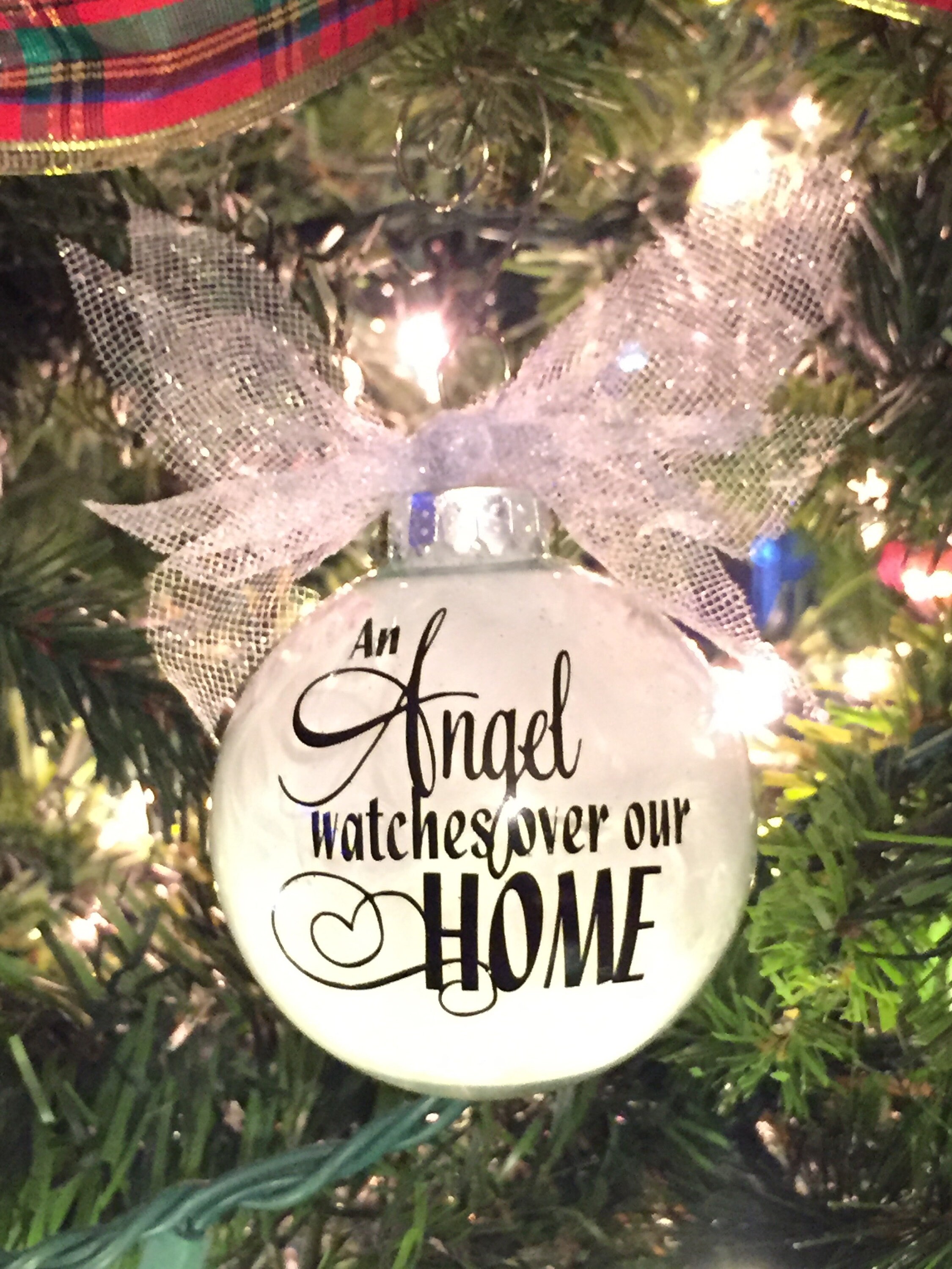 personalized memorial christmas ornament