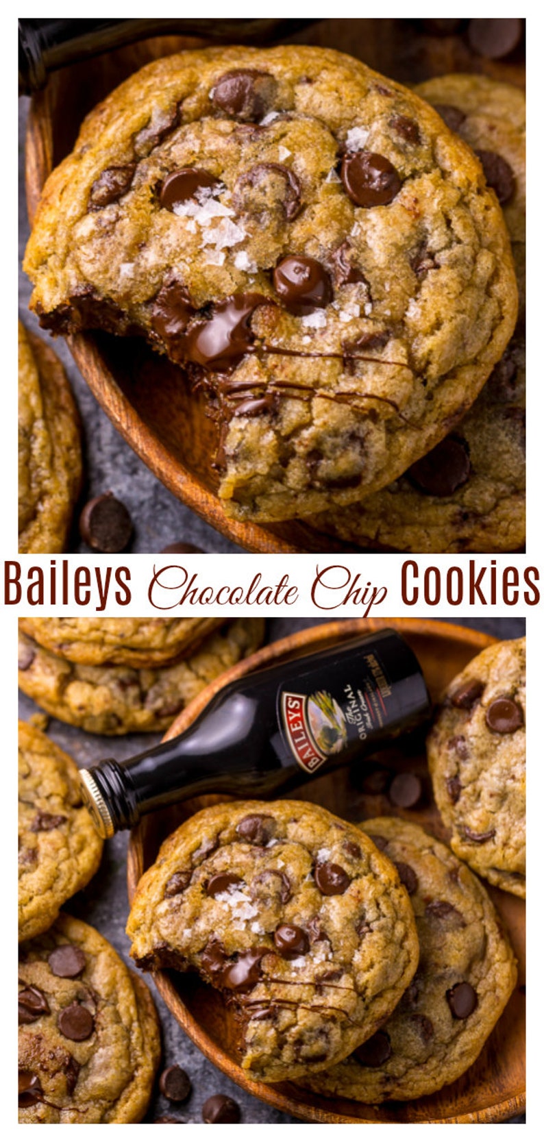 Baileys Irish Cream Chocolate Chip Cookies In A Pint or Quart Mason Jar image 3