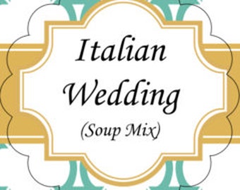 Italian Wedding Soup Mix In A Pint Mason Jar