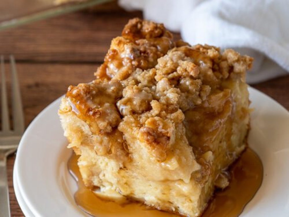 Make Ahead Bread Pudding Breakfast Casserole in Two Pint Mason - Etsy