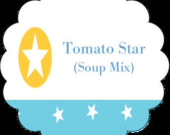 Tomato Star Soup Mix For Kids In A Pint Mason Jar