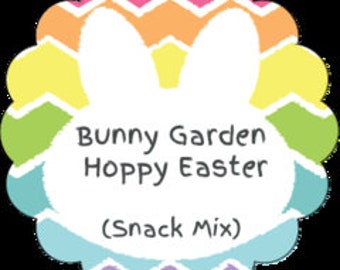 Bunny Garden Hoppy Easter Snack Mix In A Wide Mouth Mason Jar