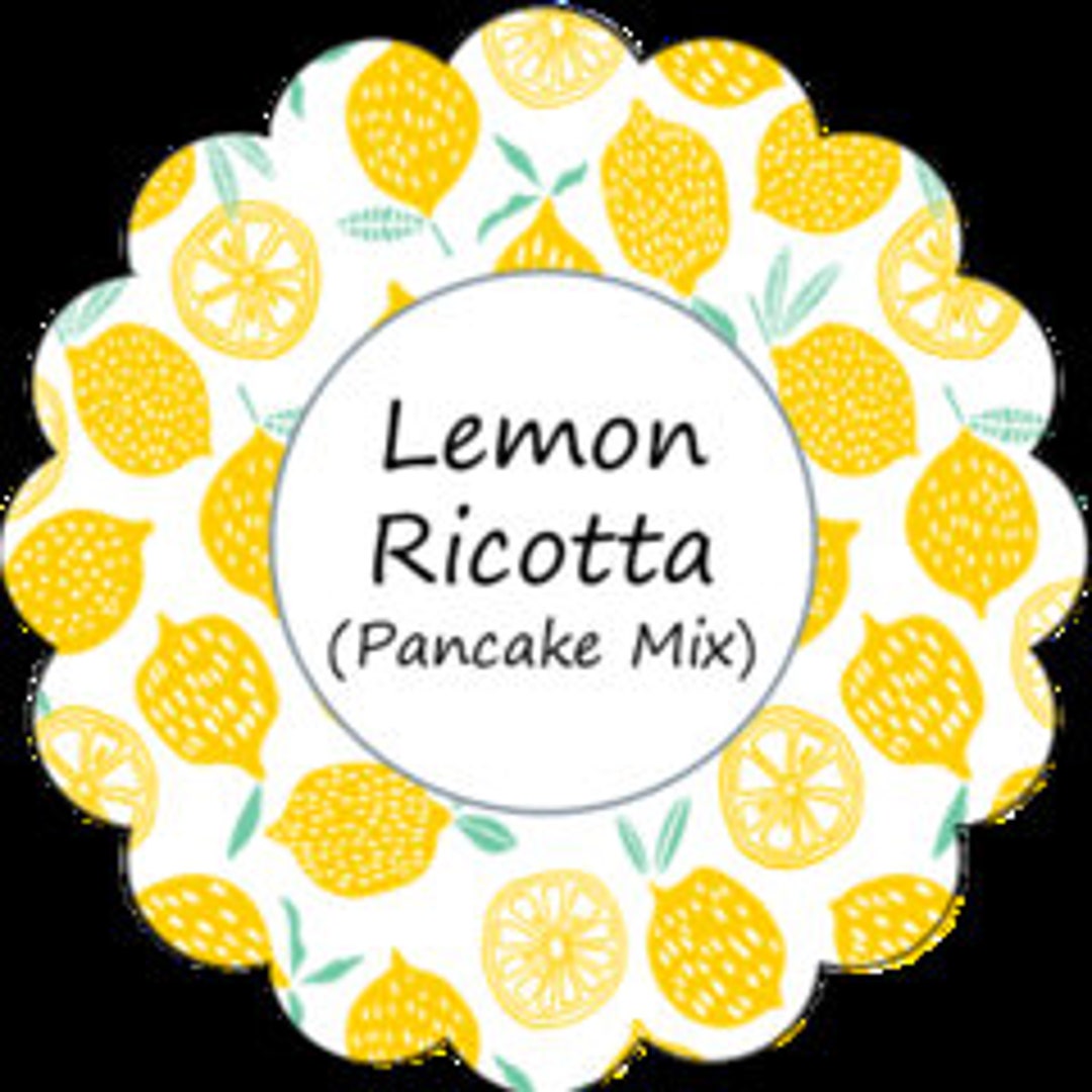 Lemon Ricotta Pancake Mix in A Quart Mason Jar Etsy