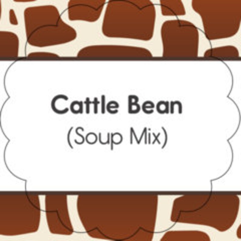 Cattle Bean Soup Mix In A Pint Jar Etsy