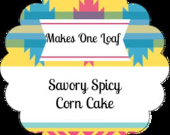 Savory Spicy Corn Cake Mix In A Quart Mason Jar