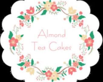 Almond Tea Cakes Mix In  Quart Mason Jar