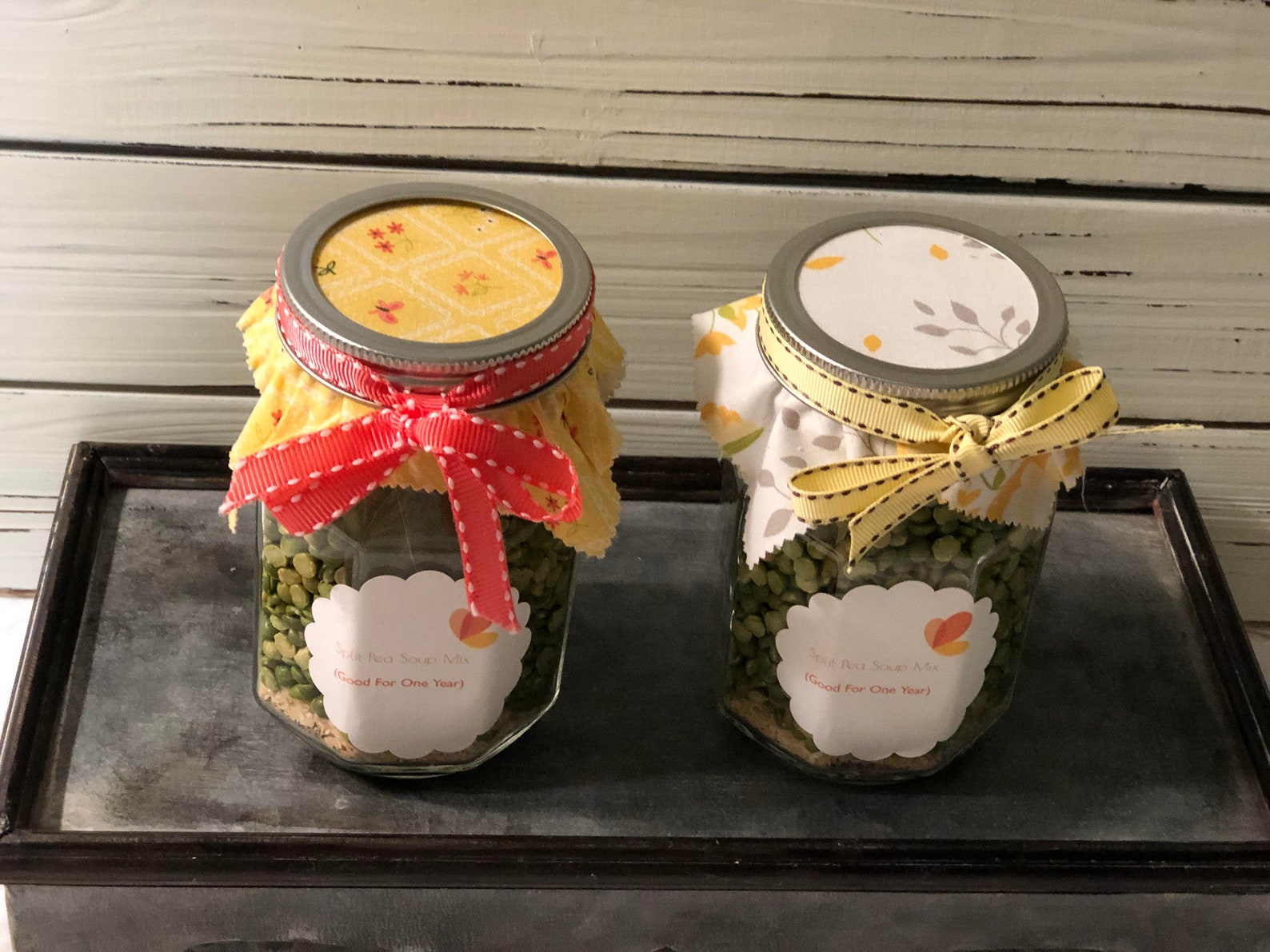 Split Pea Soup Mix in A Pint Mason Jar vegetarian Etsy