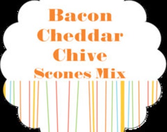 Bacon Cheddar Chive Scones Mix In A Quart Mason Jar