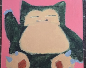 Snorlax painting