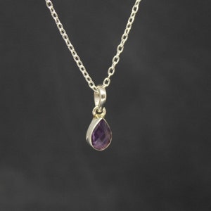 Amethyst Pendant, Amethyst Necklace, Amethyst and Silver, Birthstone Jewellery, February Birthstone, Gemstone Pendant, Sterling Silver