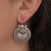 Silver Filigree Earrings, Silver Drop Earrings, Detailed Silver Earrings, Oxidised Sterling Silver