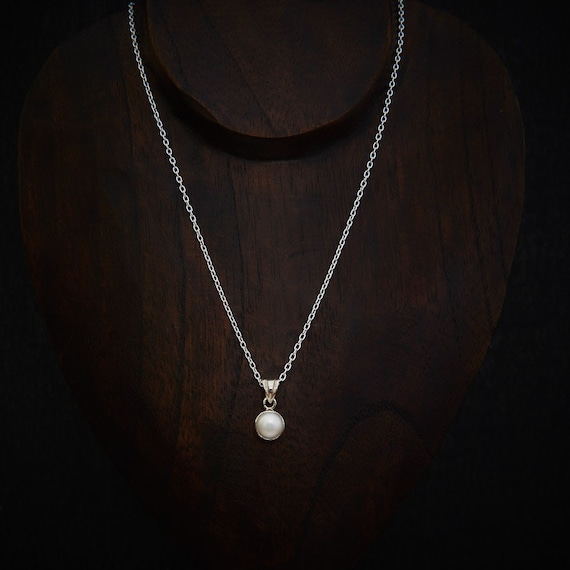 ネックレス・ペンダント VINTAGE HOLLYWOOD man Pearl Necklace 4BNY556 Pearl Pendant, Pearl Necklace, Single Pearl Pendant, Pearl