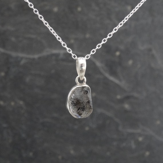 Rough cut diamond necklace sale