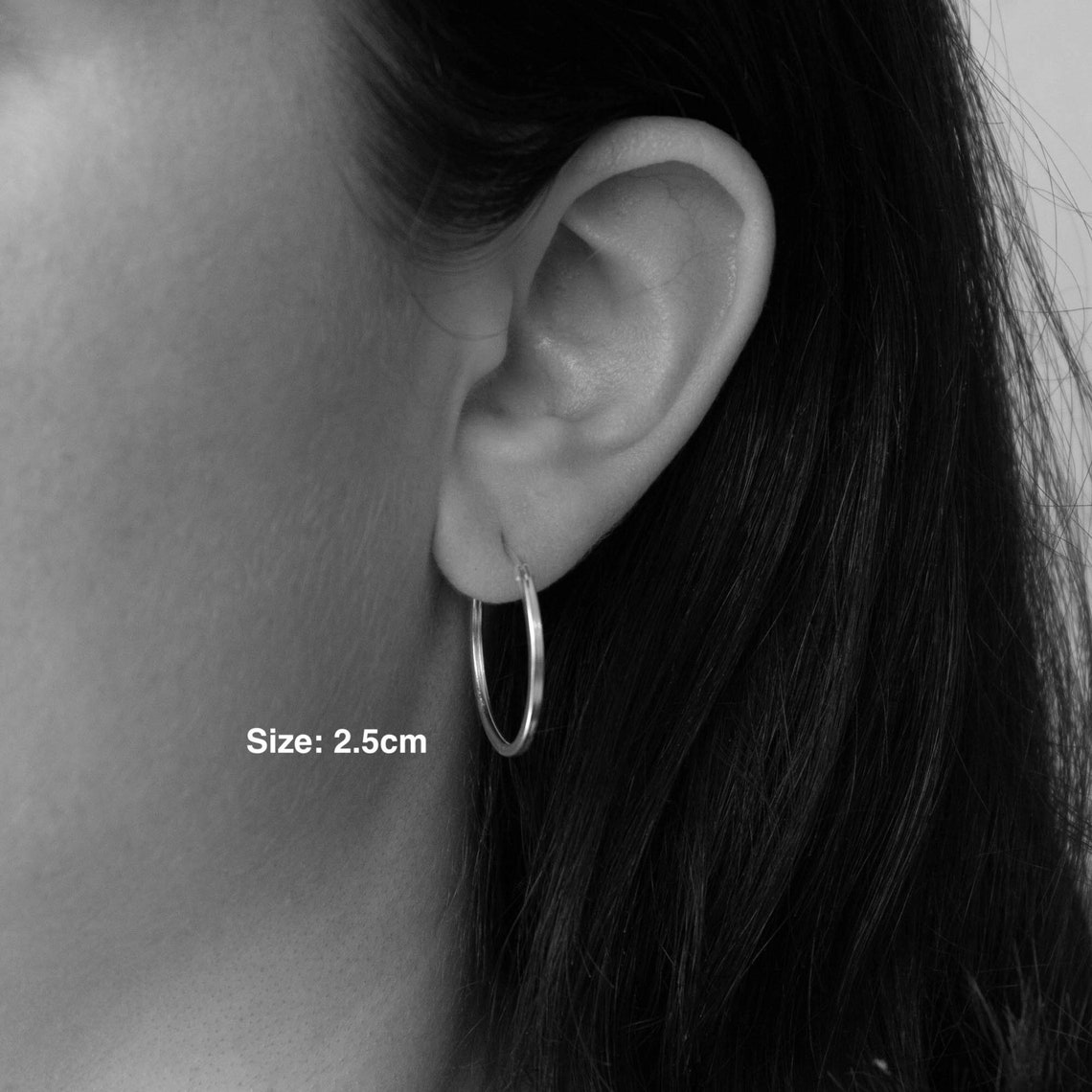 Rose Gold Hoop Earrings Minimal Rose Gold Hoops Small Etsy UK