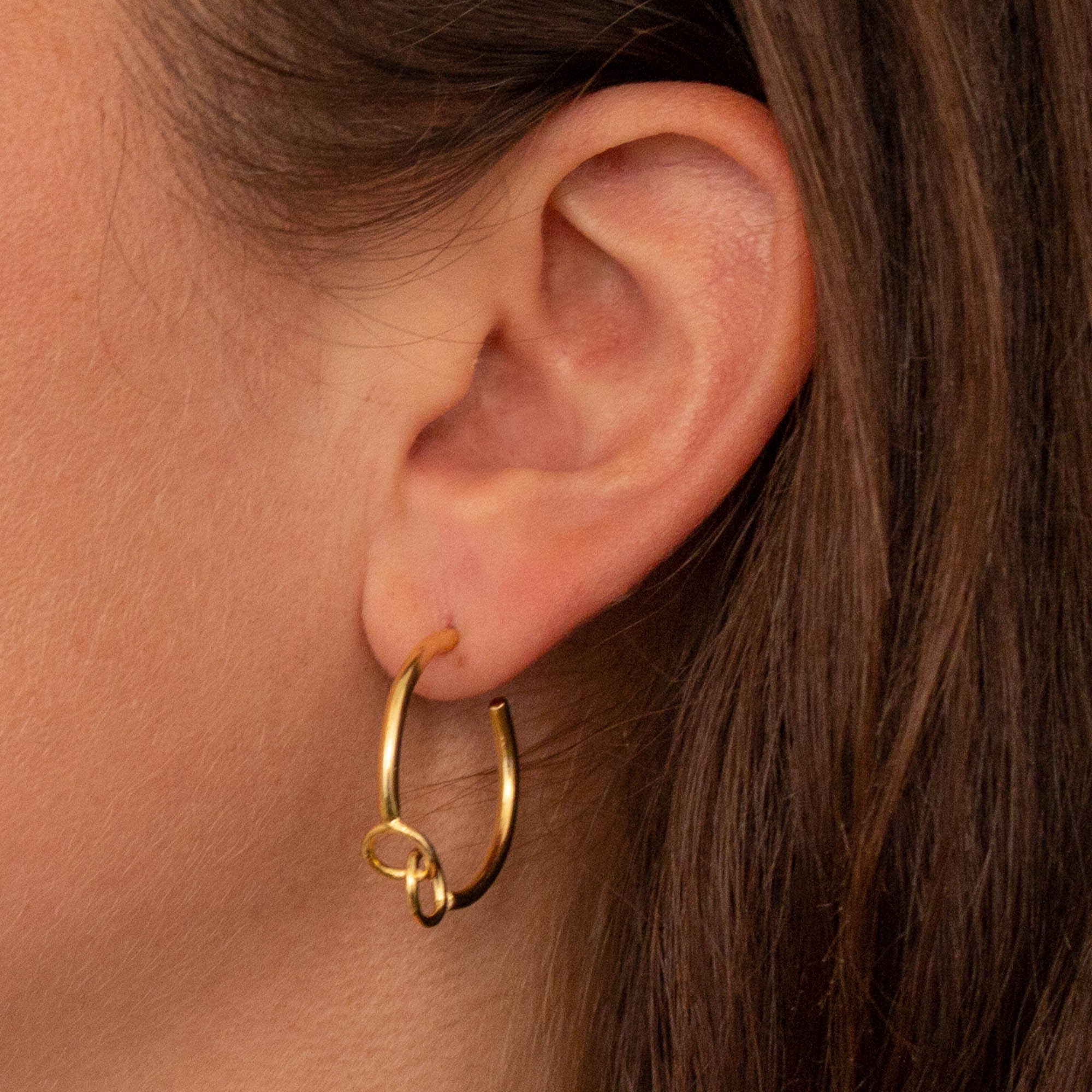 Gold Endless Tube Hoop Earrings - 25mm – SMITH + MARA