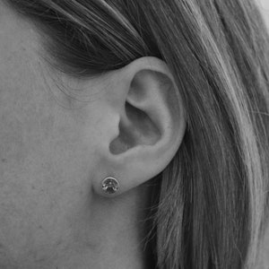 Peridot Stud Earrings, Gold Studs, August Birthstone, Gemstone Earrings, Semi Precious Stone, Gold Vermeil, Birthstone Jewellery image 2