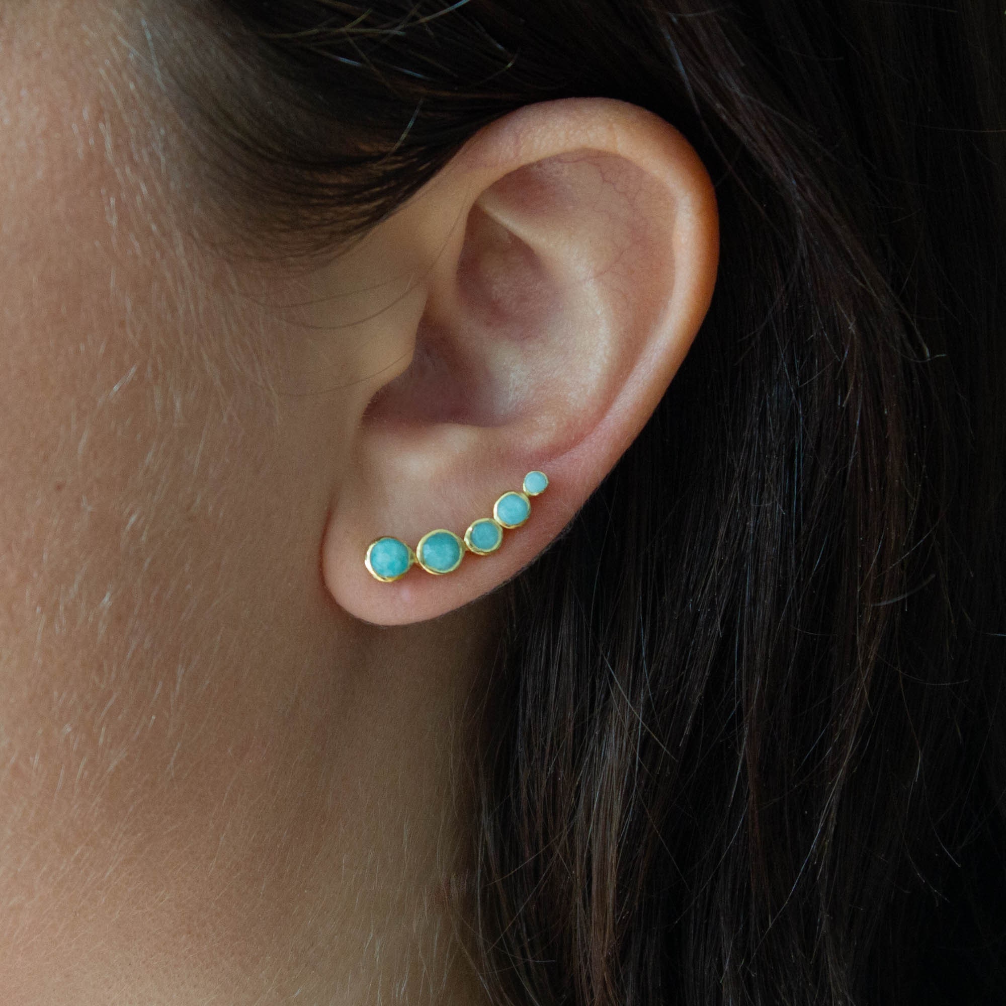 Turquoise Ear Climbers Etsy Australia