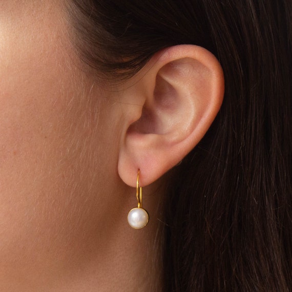 13mm Natural High Luster White Pink Pearl Earrings, 925 Silver Handmade  Earrings, Gift Idea for Mom, Cluster Pear Earrings, Gift for Mom - Etsy |  Pink pearl earrings, Pearl and diamond earrings, Pearl earrings