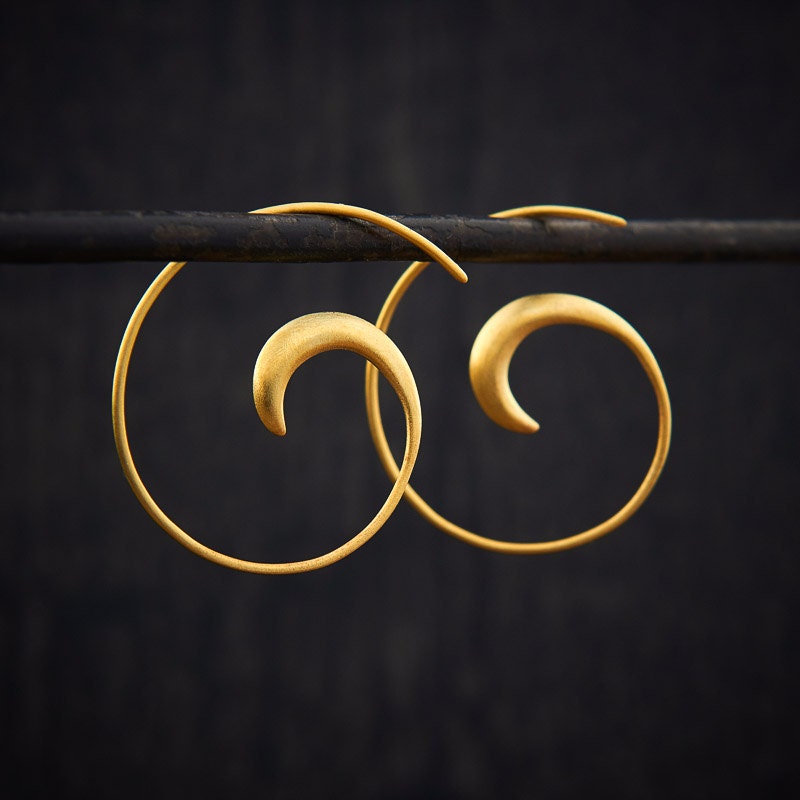 Buddy Hoop Earrings in Gold