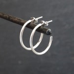 Silver Hoop Earrings