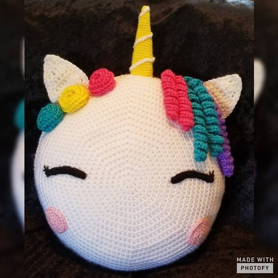 Crochet Unicorn Pillow Pattern