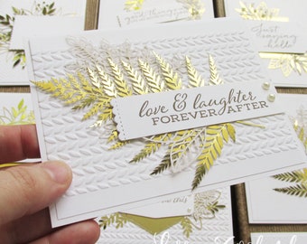 Forever Gold Cardmaking Class: Instant Digital Download PLUS BONUS PDF, ideas easy techniques supplies tutorials by Stampin' Up demonstrator