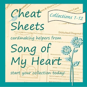 Cheat Sheets Collections 1-12 Complete First Volume: Instant Digital Download cardmaking helpers for crafters and stampers image 1