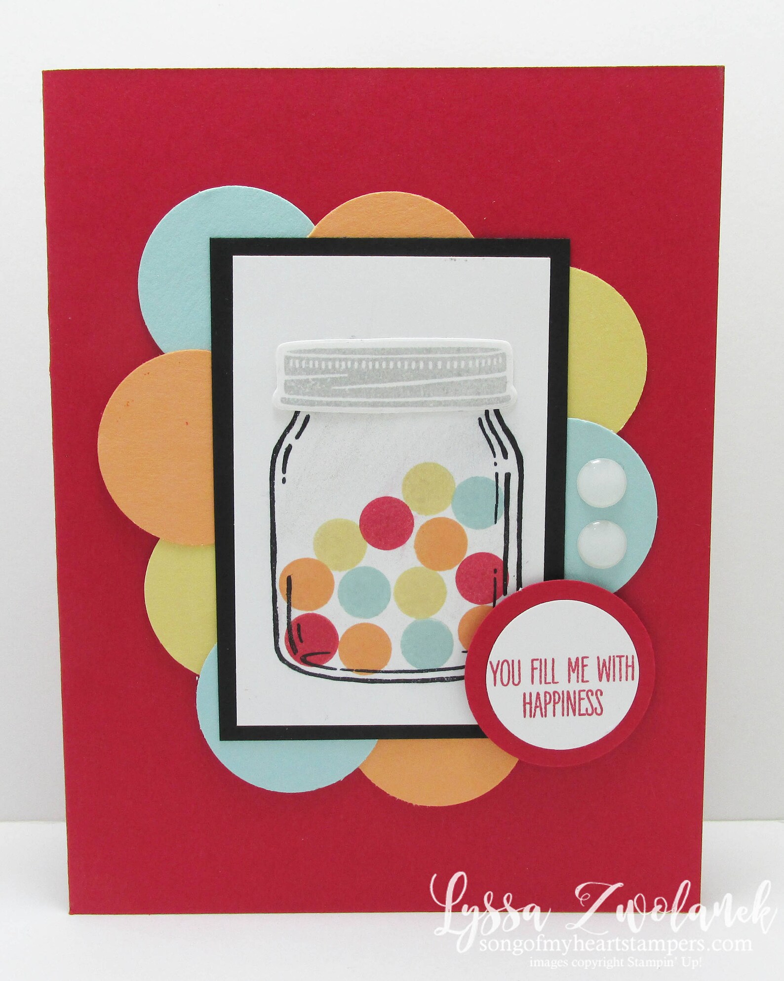 Class of the Month Jars of Love PLUS BONUS PDF Instant Digital Download Cardmaking Classes