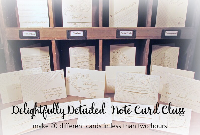 Delightfully Detailed Lace Paper Cardmaking Class Instant Digital
