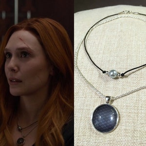 Wanda Maximoff Scarlet Witch Cosplay Necklace Set Avengers: Infinity War