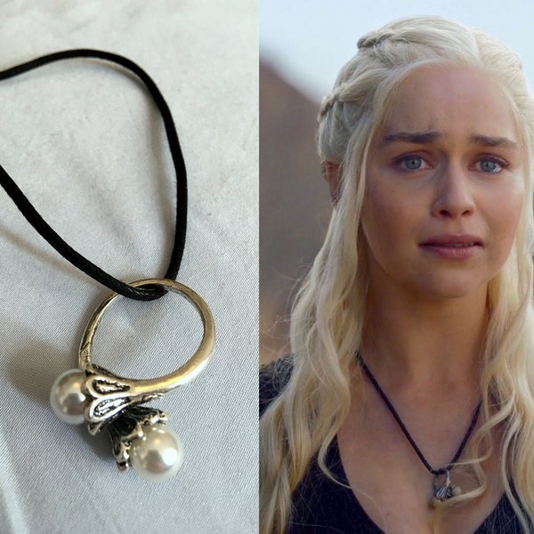 Daenerys Targaryen Inspired Dothraki Wedding Ring Necklace Thrones Inspired Cosplay Jewellary