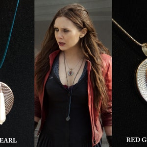 Wanda Maximoff/Scarlet Witch Cosplay Necklace Avengers Age of Ultron Costume Jewellary image 1