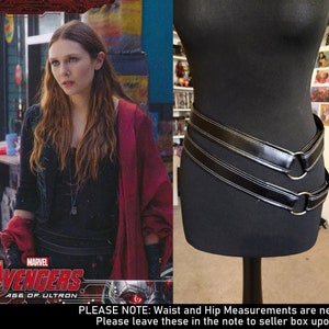 Wanda Maximoff/Scarlet Witch Double Hoop Belts: Avengers Age of Ultron Cosplay Seoul Outfit (BELTS ONLY)