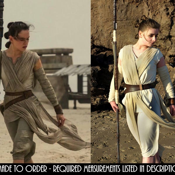 Rey Cosplay Star Wars: The Force AwakensThe Last Jedi Rey's Leather Belts Jakku Costume (DOUBLE BELTS ONLY)