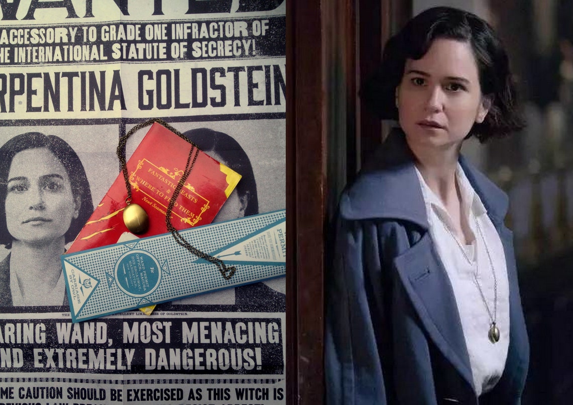 Tina Goldstein Oval Locket Necklace Fantastic Beasts and Where Etsy