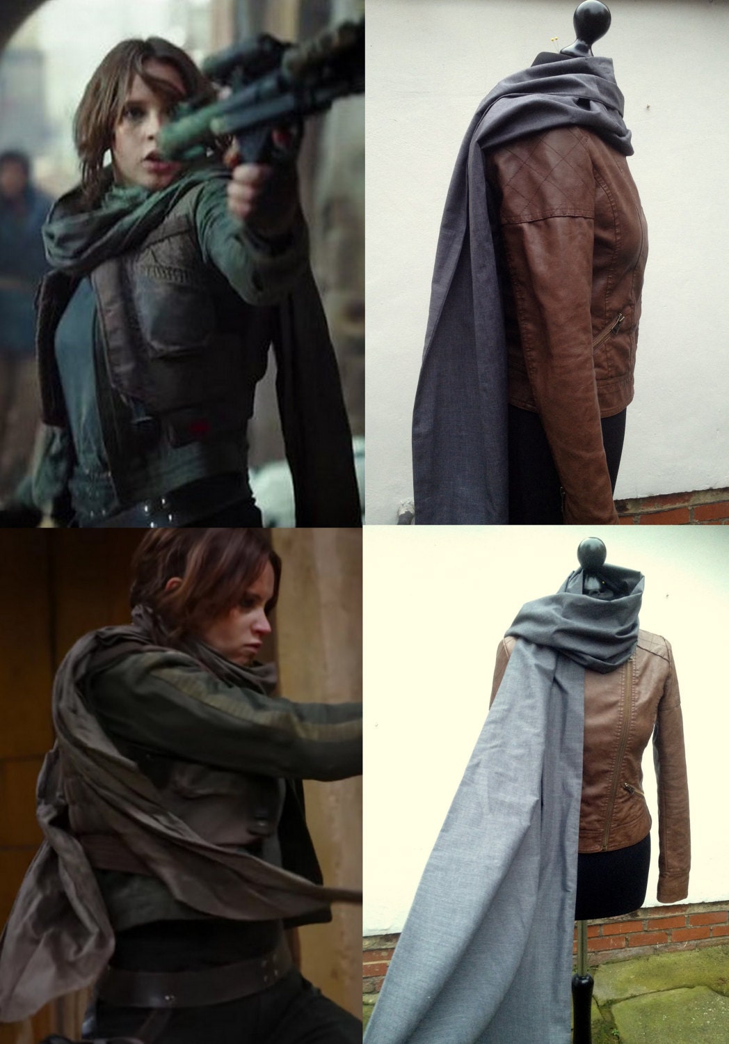 Jyn Erso Scarf Shawl Wrap Snood Cosplay Costume Rogue One A Etsy