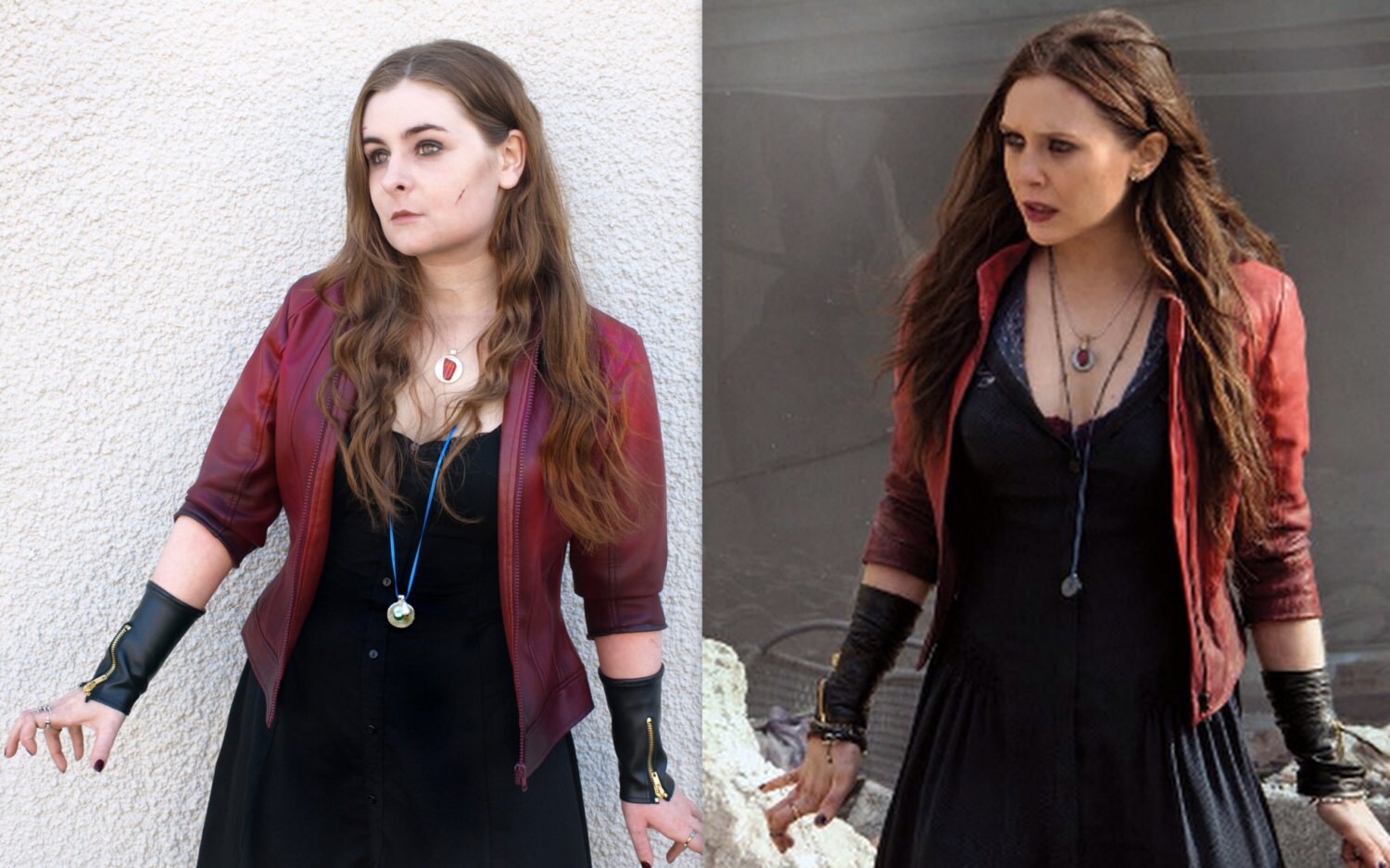 Wanda Maximoff/scarlet Witch Cosplay Leather Zip Etsy