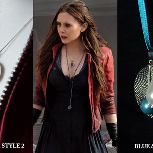 Wanda Maximoff/Scarlet Witch Cosplay Necklace Avengers Age of Ultron Costume Jewellary image 3