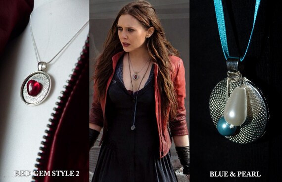 Wanda Maximoff Scarlet Witch Cosplay Necklace Avengers Age Of Etsy