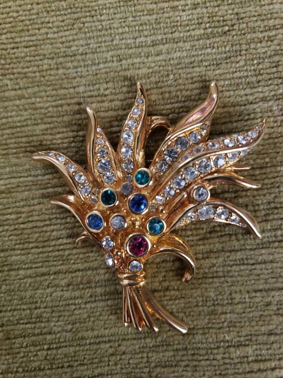 swarovski vintage brooch Gem