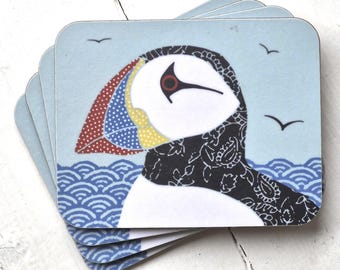 Puffin coasters
