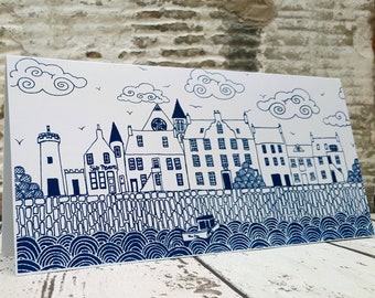 Coastal greetings card