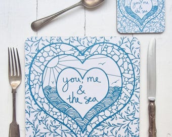 You, Me & the Sea placemats