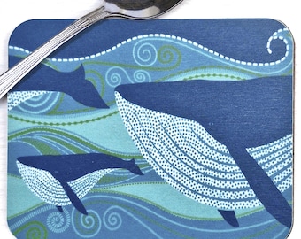 Whale coasters