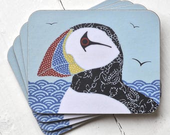 Puffin coasters