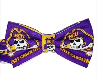 East  Carolina cotton fabric neck adjustable bow tie