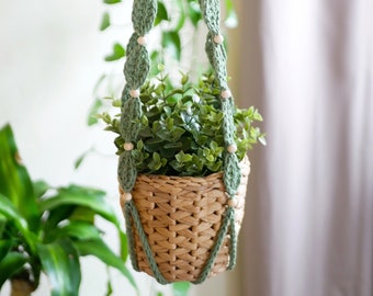 Sage Plant Hanger- Digital Crochet Pattern- PDF File Format