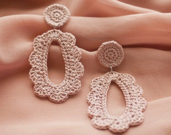 Vivian Earrings - PDF Crochet Pattern